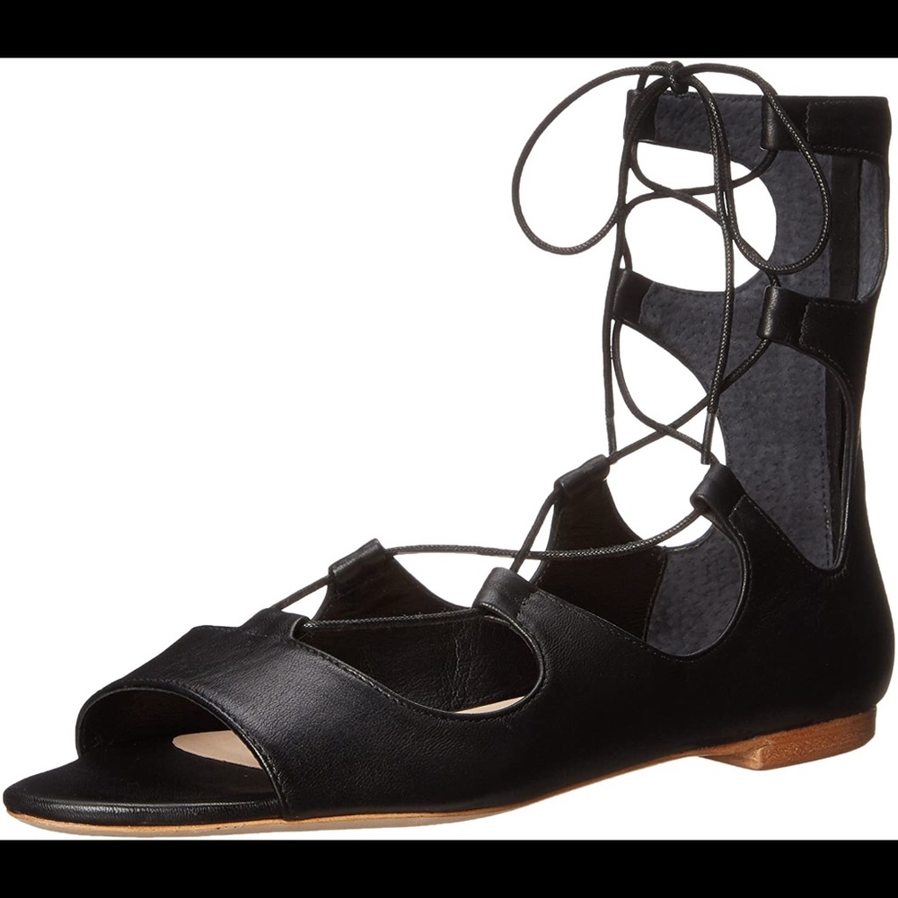 Loeffler Randall Dani Lace-up Sandals in Black